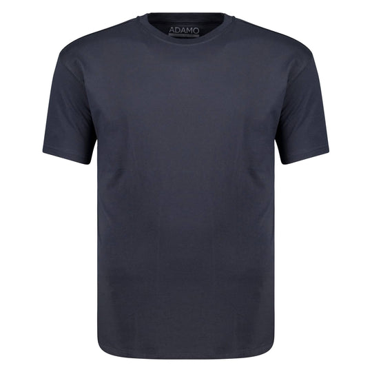 Adamo T-Shirt Übergröße – Herren Basic Shirt in Dunkelgrau