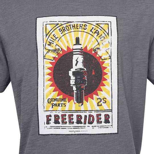 T-Shirt kurzarm mit Druck in Übergröße von ALLSIZE