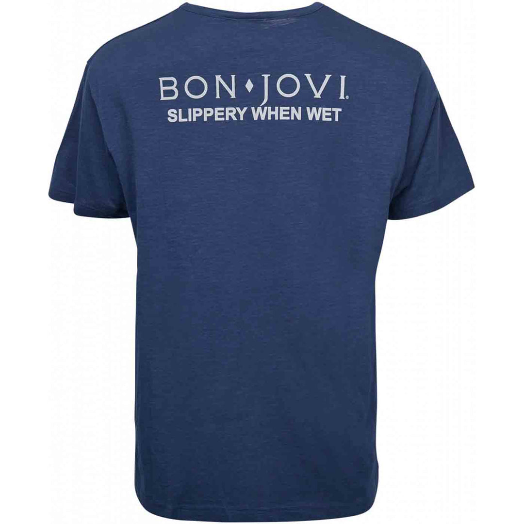 Bon Jovi T-Shirt mit Druck von Allsize Original Lizenz