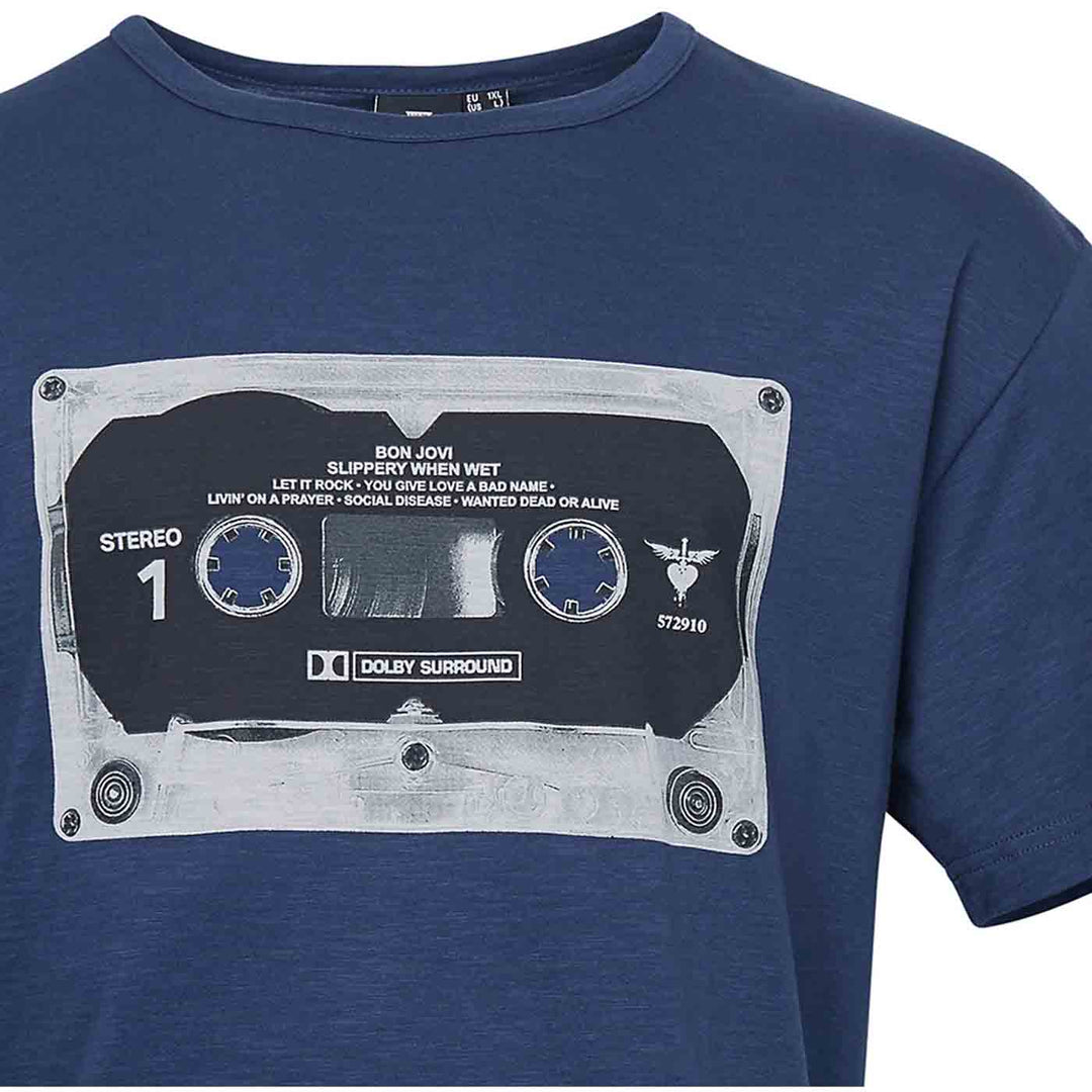 Bon Jovi T-Shirt mit Druck von Allsize Original Lizenz