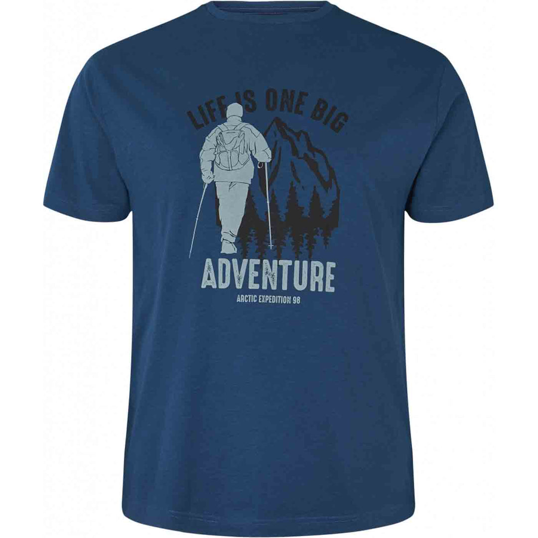 T-Shirt kurzarm mit Druck in Übergröße von ALLSIZE