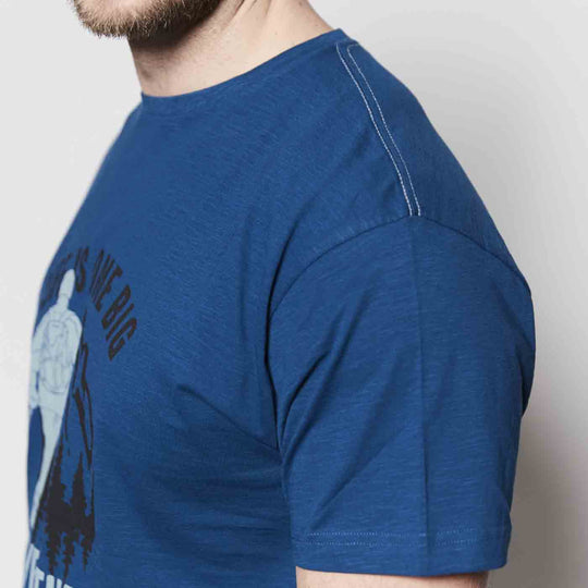 T-Shirt kurzarm mit Druck in Übergröße von ALLSIZE