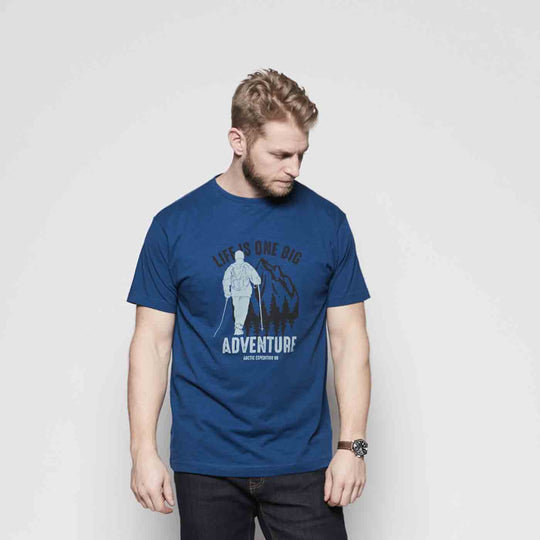 T-Shirt kurzarm mit Druck in Übergröße von ALLSIZE