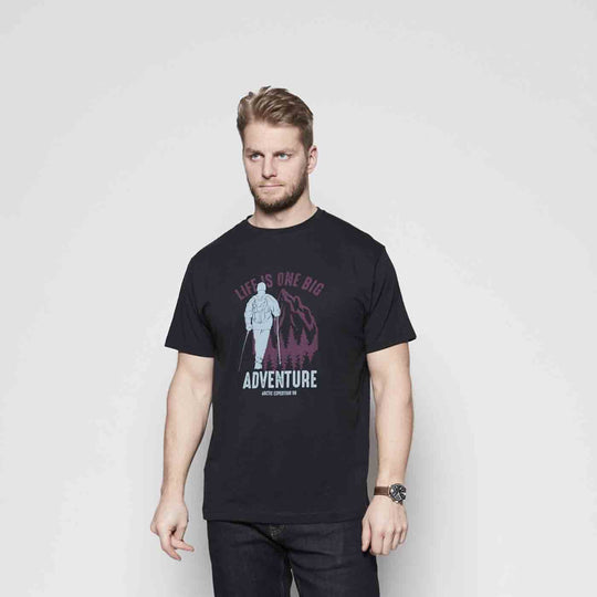 T-Shirt kurzarm mit Druck in Übergröße von ALLSIZE