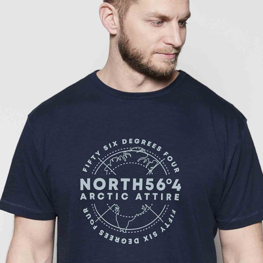 T-Shirt kurzarm mit Druck in Übergröße von ALLSIZE