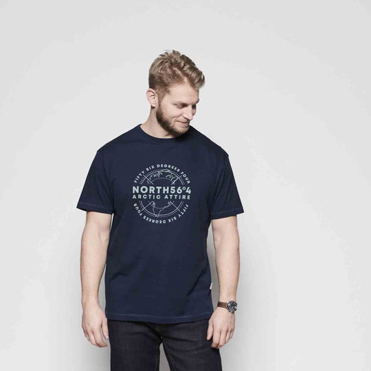 T-Shirt kurzarm mit Druck in Übergröße von ALLSIZE