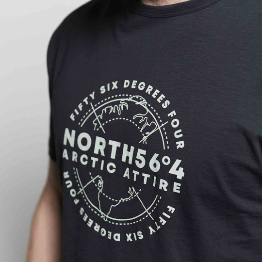 T-Shirt kurzarm mit Druck in Übergröße von ALLSIZE