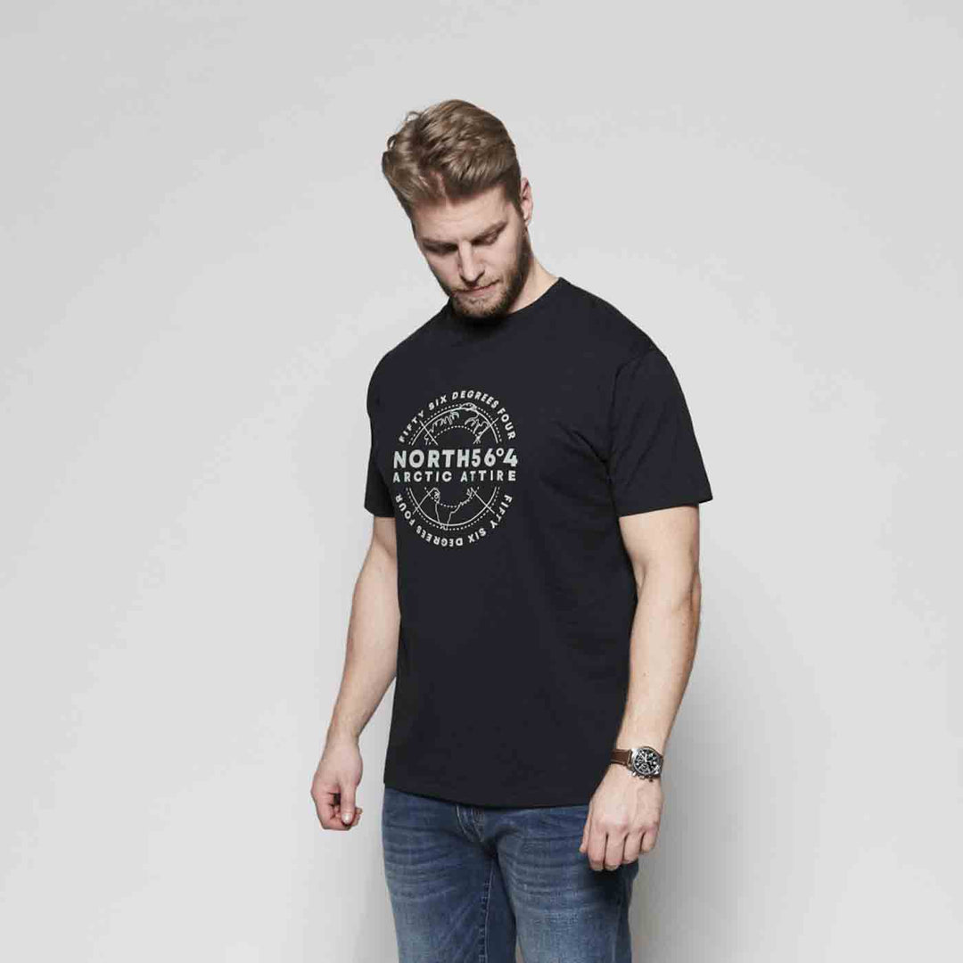 T-Shirt kurzarm mit Druck in Übergröße von ALLSIZE