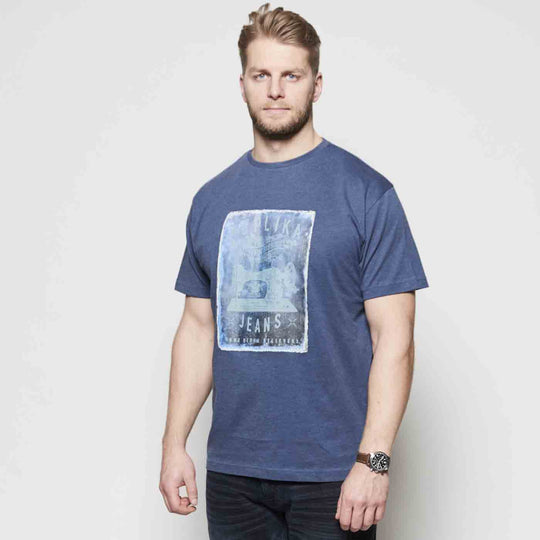 T-Shirt kurzarm mit Druck in Übergröße von ALLSIZE