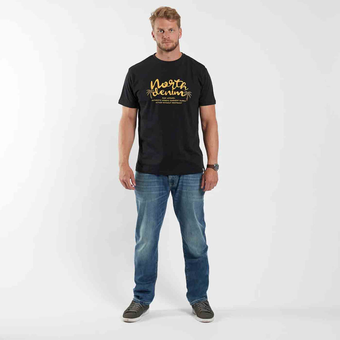 T-Shirt kurzarm mit Druck in Übergröße von ALLSIZE