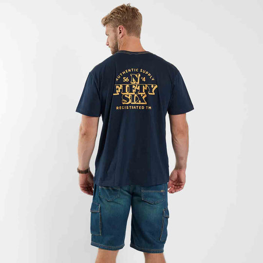 T-Shirt kurzarm mit Druck in Übergröße von ALLSIZE