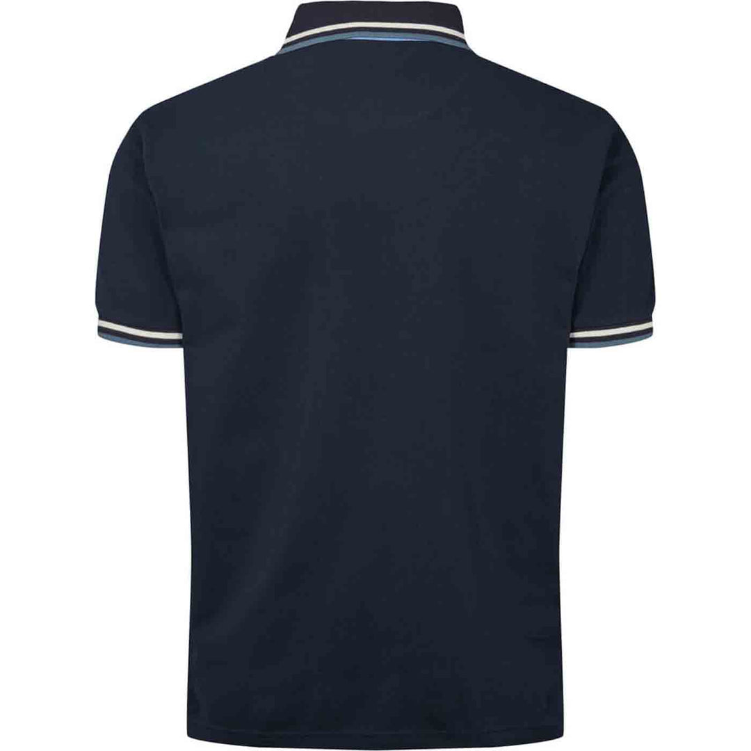 Polo-Shirt abgesetztem Kragen kurzarm in Übergröße von ALLSIZE