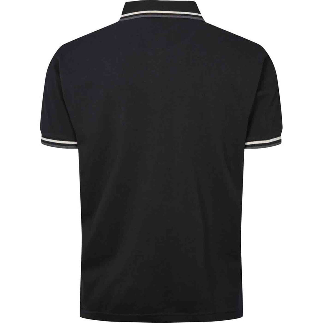 Polo-Shirt abgesetztem Kragen kurzarm in Übergröße von ALLSIZE