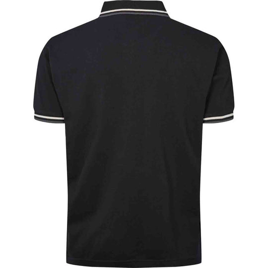 Polo-Shirt abgesetztem Kragen kurzarm in Übergröße von ALLSIZE