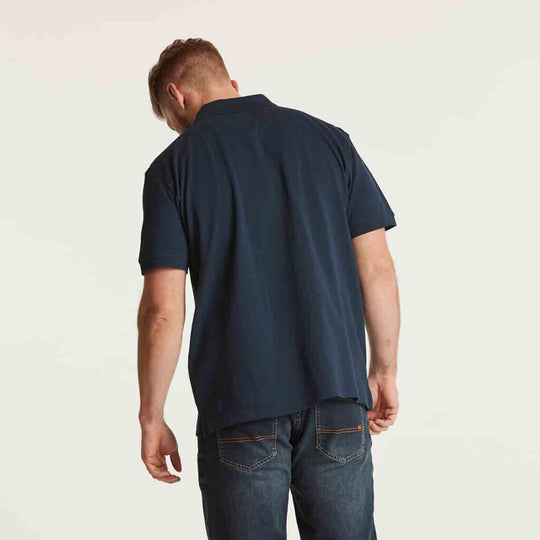 Polo-Shirt mit Stick kurz in Übergröße von ALLSIZE