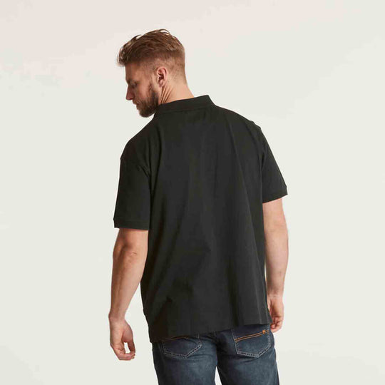 Polo-Shirt mit Stick kurz in Übergröße von ALLSIZE