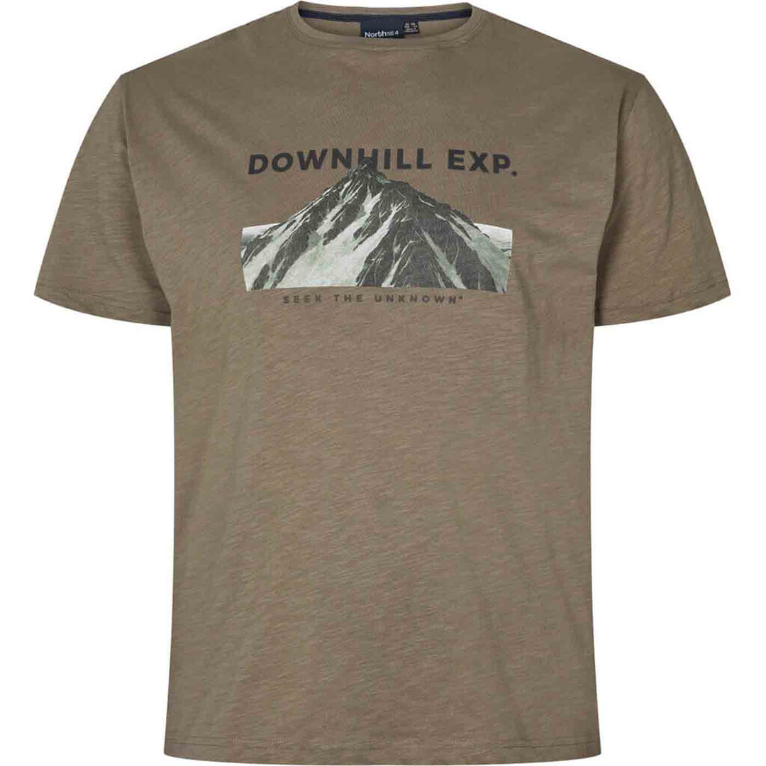 T-Shirt kurzarm mit Druck in Übergröße von ALLSIZE