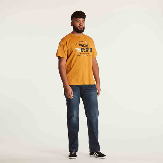 T-Shirt kurzarm mit Druck in Übergröße von ALLSIZE