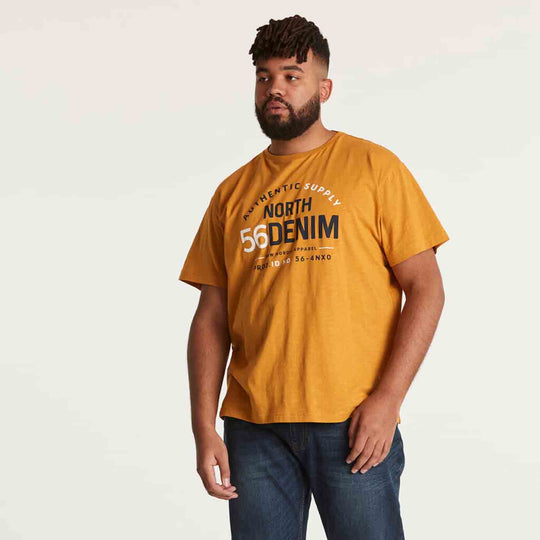 T-Shirt kurzarm mit Druck in Übergröße von ALLSIZE