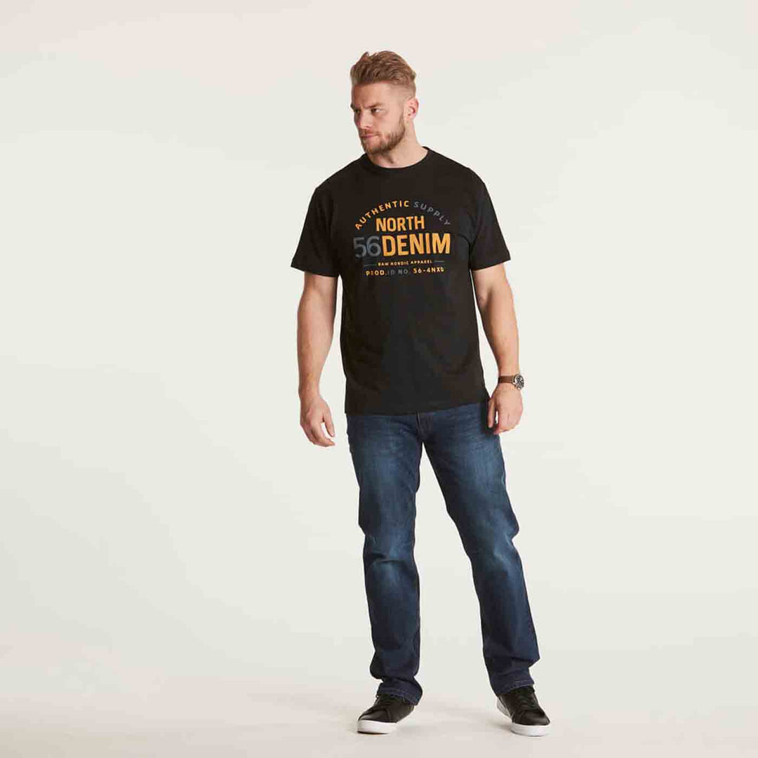 T-Shirt kurzarm mit Druck in Übergröße von ALLSIZE