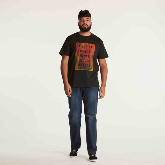 T-Shirt kurzarm mit Druck in Übergröße von ALLSIZE
