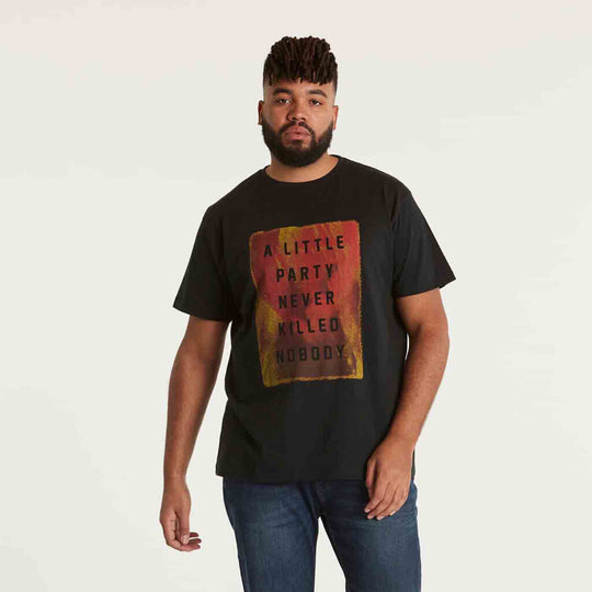 T-Shirt kurzarm mit Druck in Übergröße von ALLSIZE