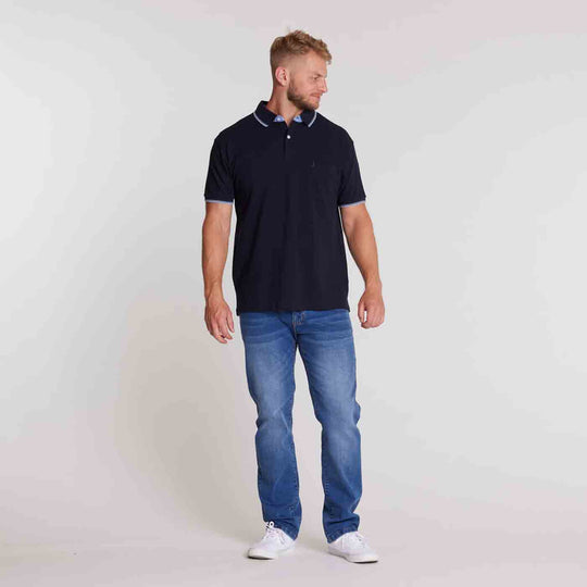 Polo-Shirt North mit Druck kurzarm in Übergröße von ALLSIZE