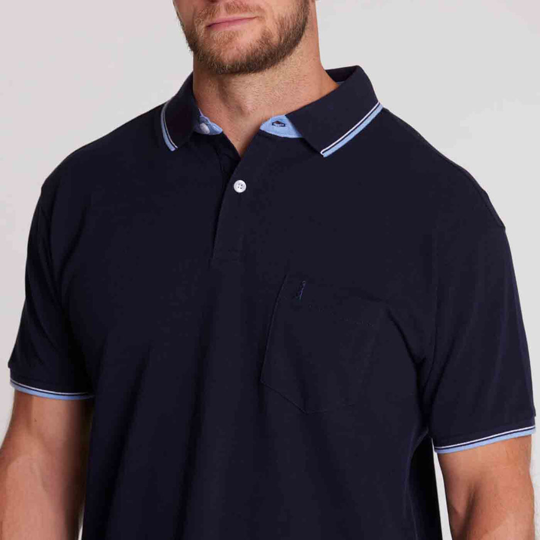 Polo-Shirt North mit Druck kurzarm in Übergröße von ALLSIZE