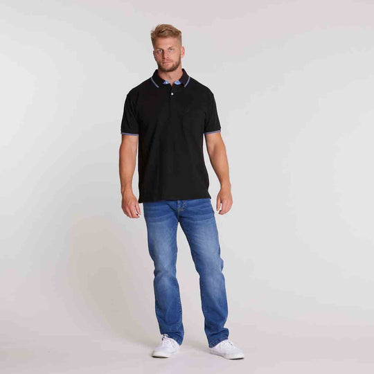 Polo-Shirt North mit Druck kurzarm in Übergröße von ALLSIZE