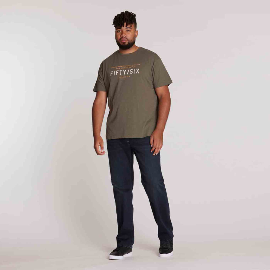 T-Shirt kurzarm mit Druck in Übergröße von ALLSIZE