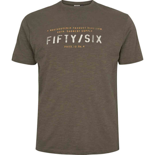 T-Shirt kurzarm mit Druck in Übergröße von ALLSIZE