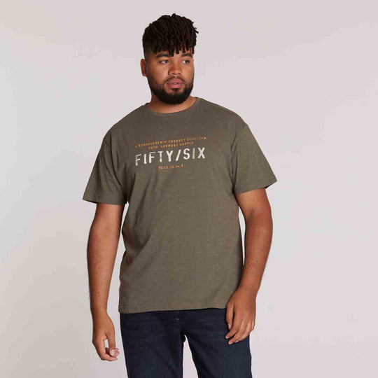T-Shirt kurzarm mit Druck in Übergröße von ALLSIZE