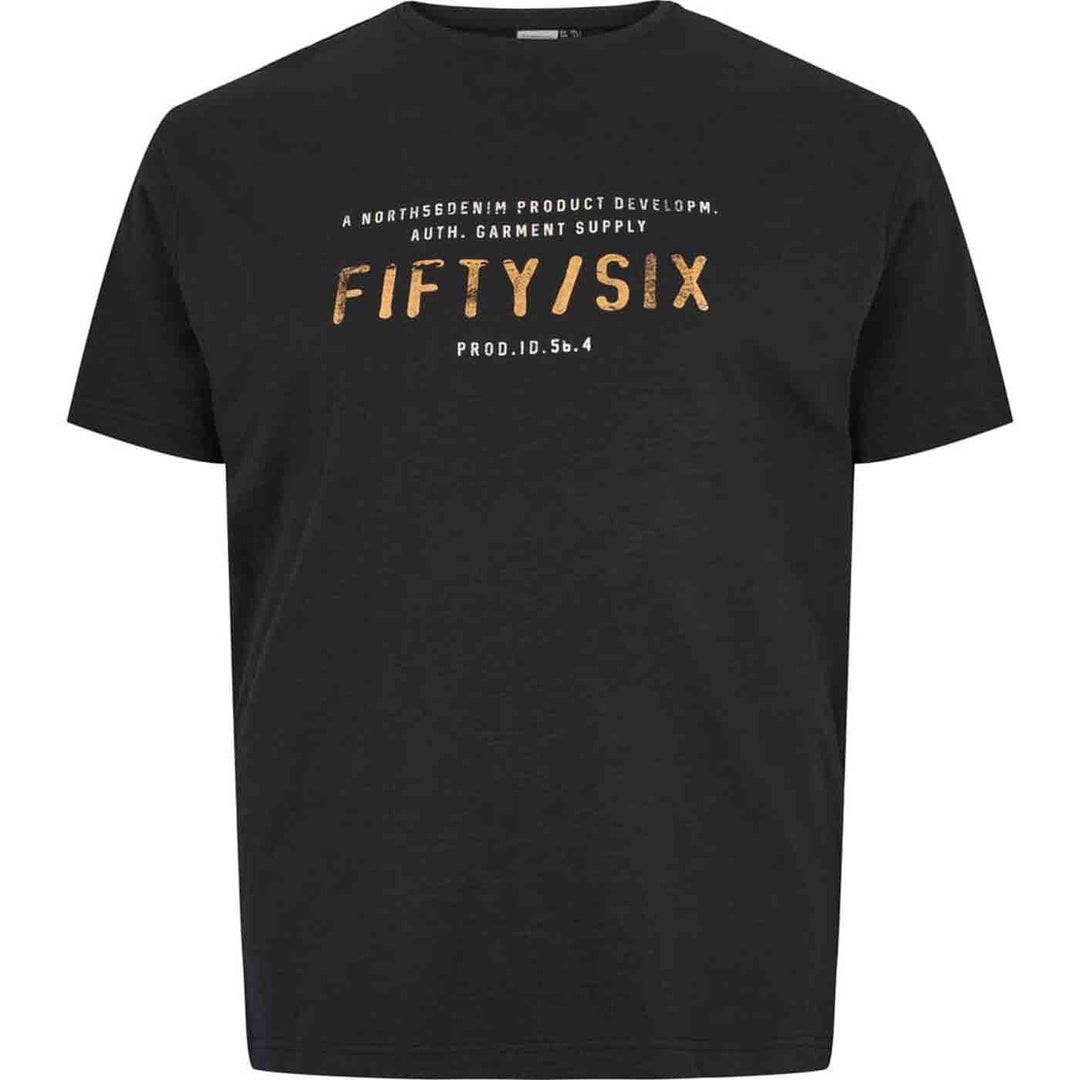 T-Shirt kurzarm mit Druck in Übergröße von ALLSIZE