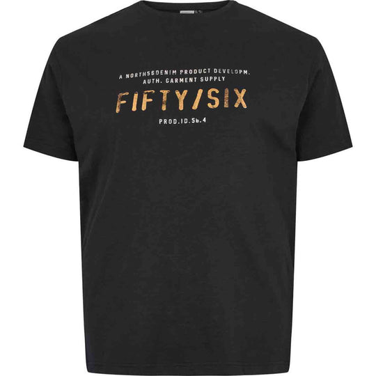 T-Shirt kurzarm mit Druck in Übergröße von ALLSIZE