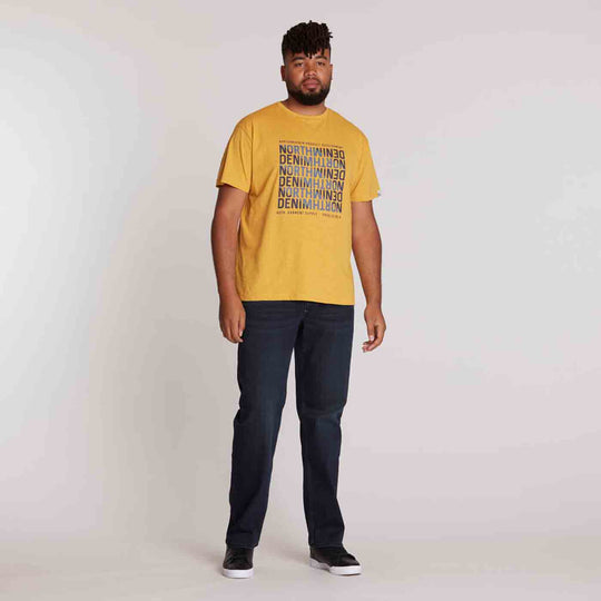 T-Shirt kurzarm mit Druck in Übergröße von ALLSIZE