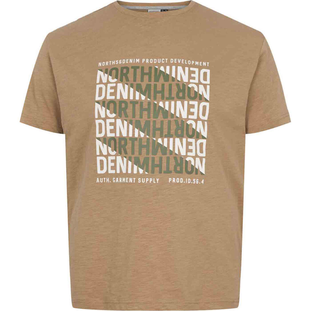 T-Shirt kurzarm mit Druck in Übergröße von ALLSIZE