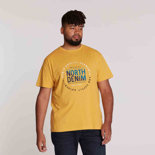 T-Shirt kurzarm mit Druck in Übergröße von ALLSIZE