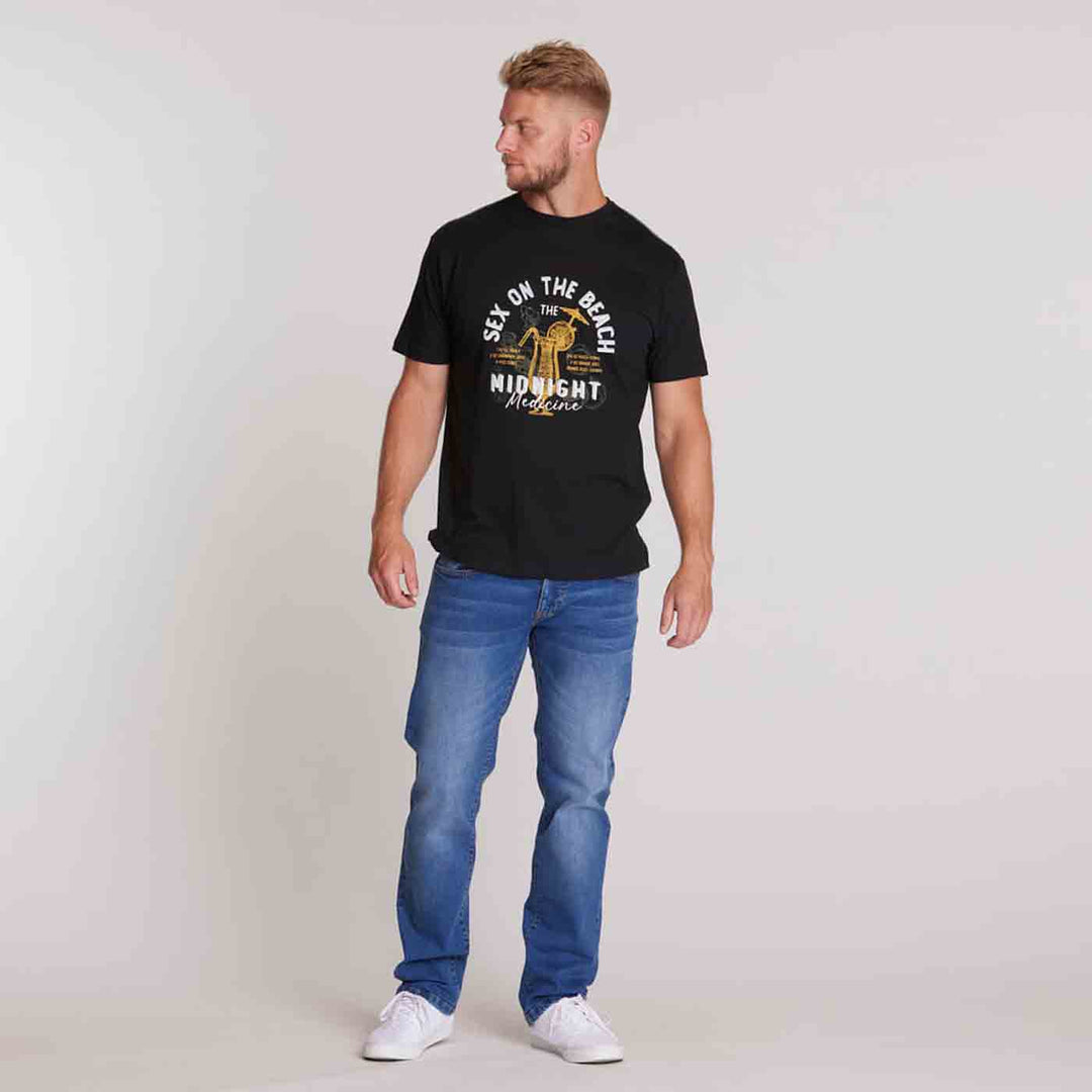 T-Shirt kurzarm mit Druck in Übergröße von ALLSIZE