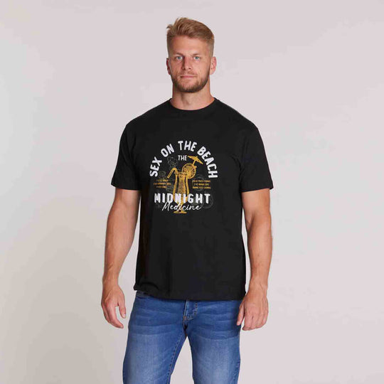 T-Shirt kurzarm mit Druck in Übergröße von ALLSIZE