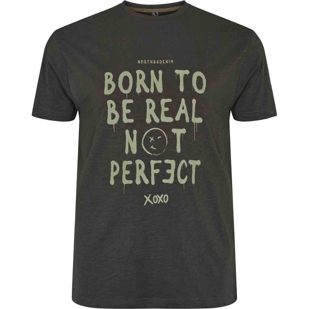 T-Shirt kurzarm mit Druck in Übergröße von ALLSIZE