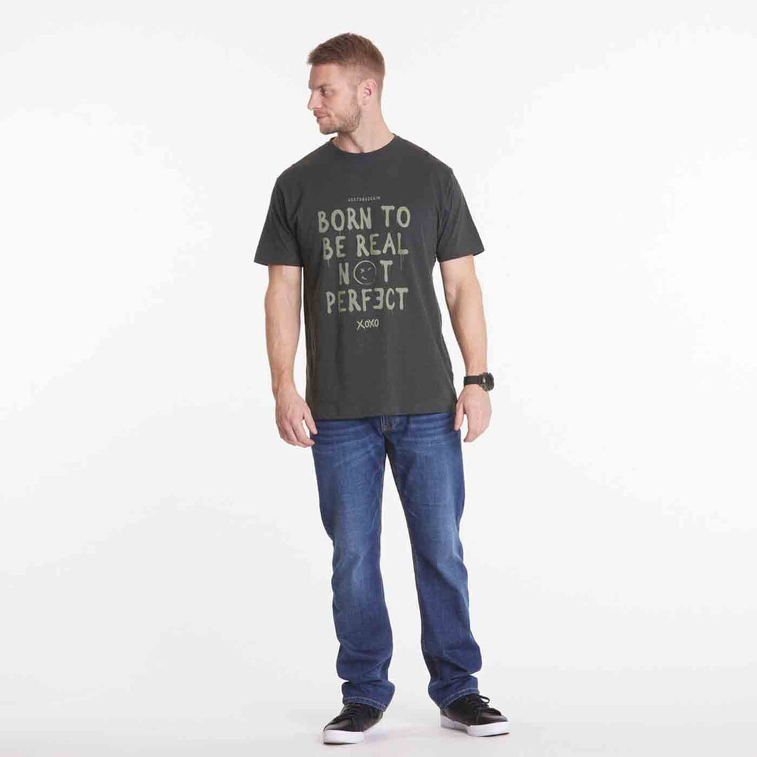 T-Shirt kurzarm mit Druck in Übergröße von ALLSIZE