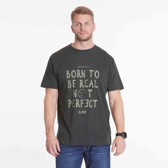 T-Shirt kurzarm mit Druck in Übergröße von ALLSIZE