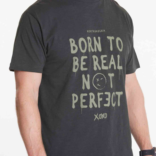 T-Shirt kurzarm mit Druck in Übergröße von ALLSIZE