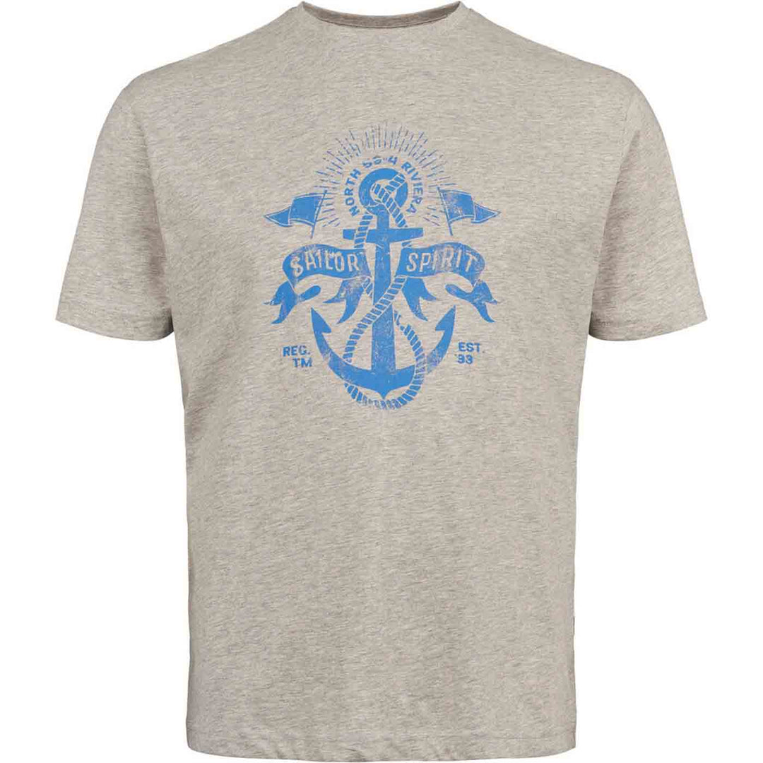 T-Shirt mit Druck in Übergröße von Allsize