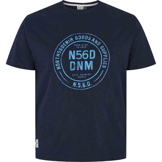 T-Shirt kurzarm mit Druck in Übergröße von ALLSIZE