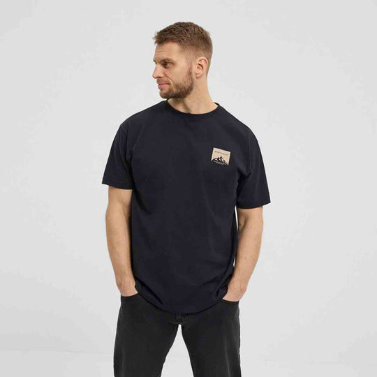 T-Shirt Printed Back kurzarm mit Druck in Übergröße von ALLSIZE