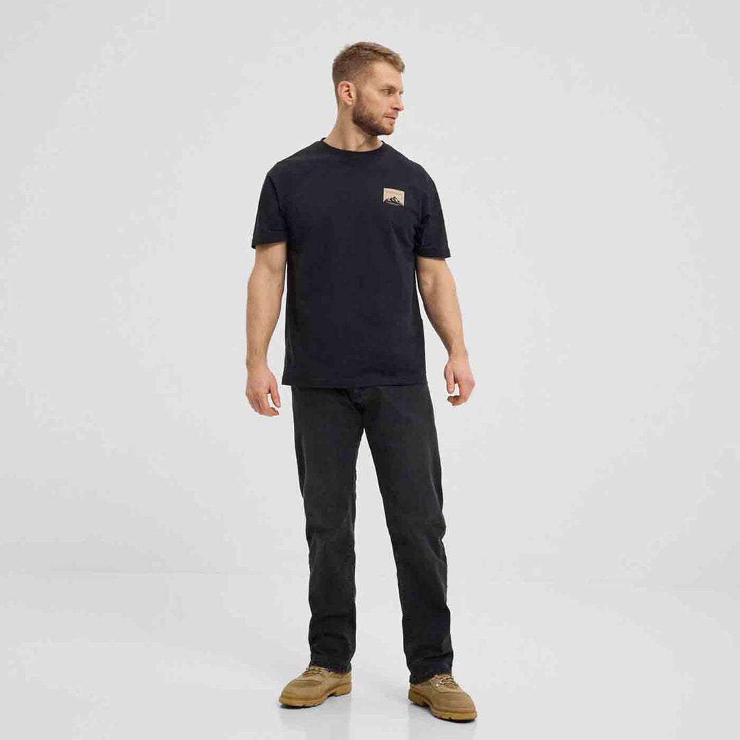 T-Shirt Printed Back kurzarm mit Druck in Übergröße von ALLSIZE
