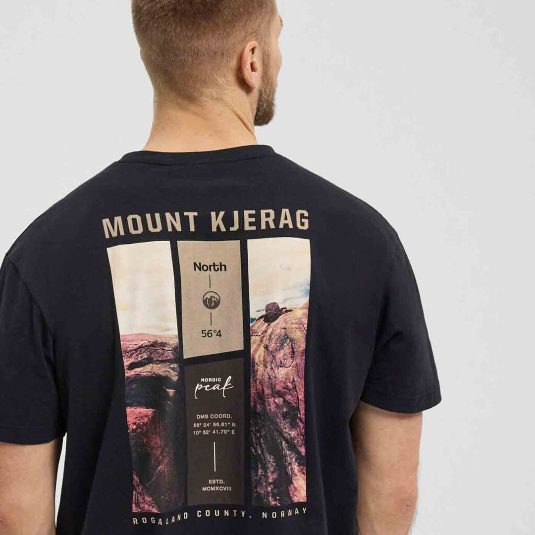 T-Shirt Printed Back kurzarm mit Druck in Übergröße von ALLSIZE