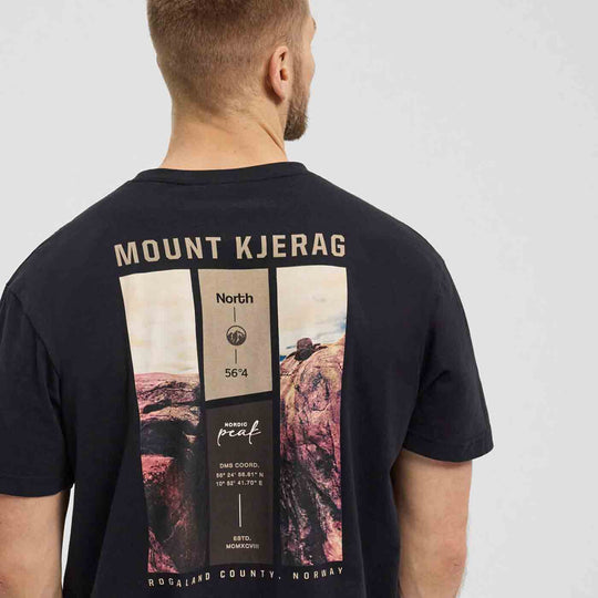 T-Shirt Printed Back kurzarm mit Druck in Übergröße von ALLSIZE