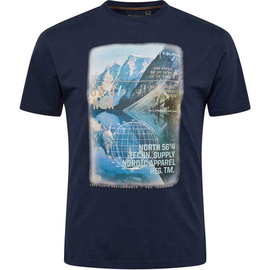 T-Shirt winter kurzarm mit Druck in Übergröße von ALLSIZE